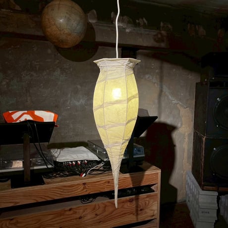 JAPAN USED WASHI SHADE PENDANT LAMP