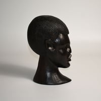USED WOODEN FACE STATUE
