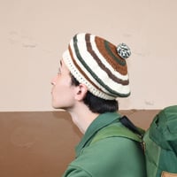 COMFORTABLE REASON "Stripe Tam O'Shanter Hat"