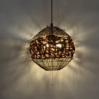 USED BAMBOO FLAME PENDANT LAMP