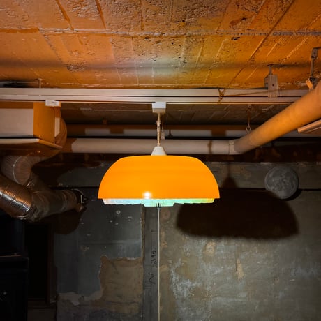 JAPAN USED “NATIONAL” PLASTIC SHADE PENDANT LAMP