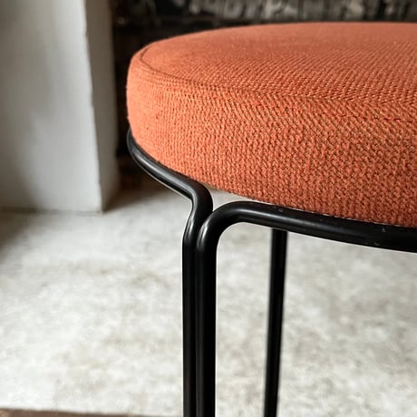 JAPAN USED “KOKUYO” IRON LEG FABRIC STACKING STOOL