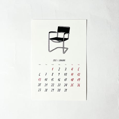 TAKESHI WADA "2024 VTG CHAIR COLLECTION CALENDAR"