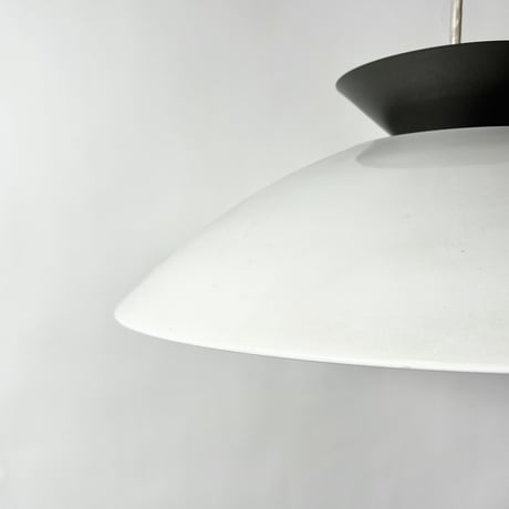 USED ALUMINUM & IRON SHADE PENDANT LAMP