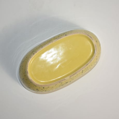 USED SPECKLED PATTERN CERAMIC TRAY