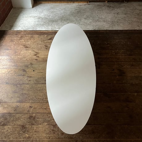 USED STAINLESS LEG WOODEN LOW TABLE