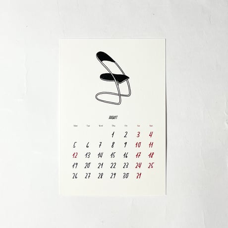 TAKESHI WADA "2024 VTG CHAIR COLLECTION CALENDAR"