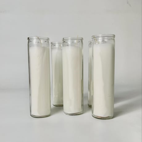 USED GLASS CANDLE