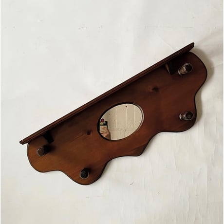 USED 70’S WOODEN WALL RACK
