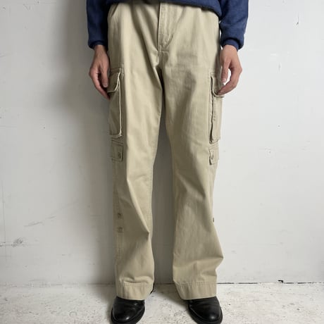 USED "GAP" HERRINGBONE FLARE CARGO PANTS