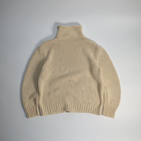 USED "J.CREW" COTTON RIB STITCH KNIT