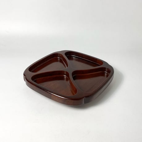USED WOODEN ROUND TABLE TRAY