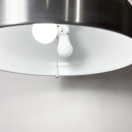 JAPAN USED STEEL SHADE PENDANT LAMP