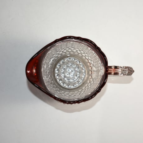 VINTAGE 60'S HOBNAIL GLASS PITCHER