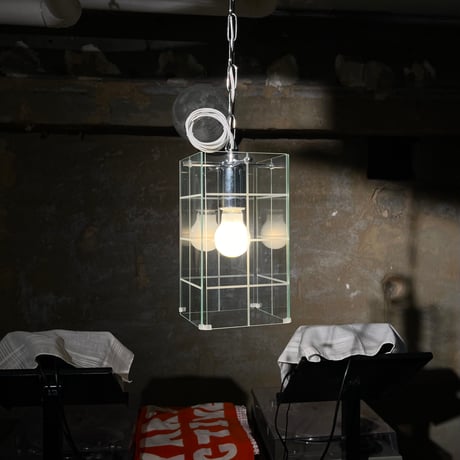 JAPAN USED GLASS SHADE PENDANT LAMP