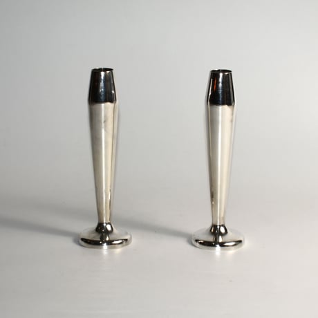 USED NICKEL SILVER FLOWER VASE