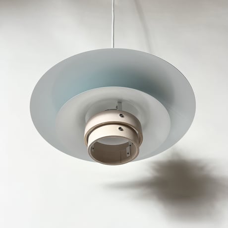 USED SCANDINAVIAN DESIGN IRON SHADE PENDANT LAMP
