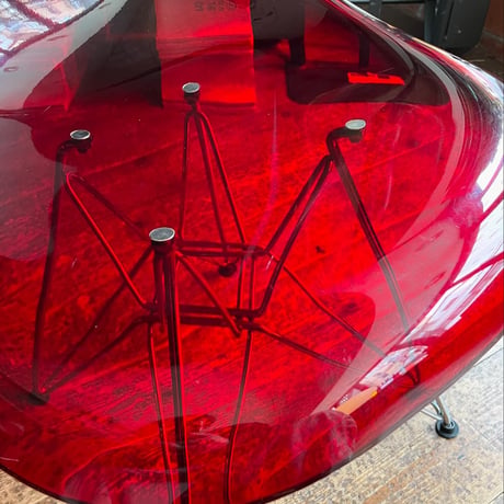 USED STEEL LEG ACRYLIC SEAT CHAIR
