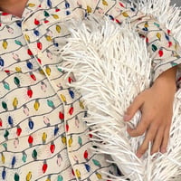USED BRIGHT BULBS FLANNEL PAJAMAS