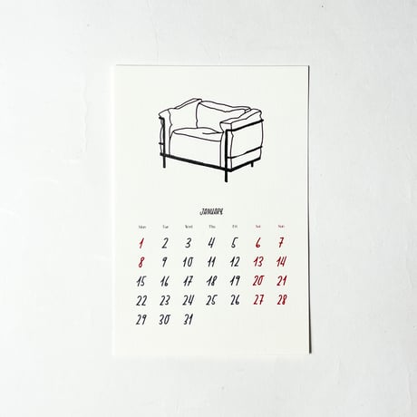 TAKESHI WADA "2024 VTG CHAIR COLLECTION CALENDAR"