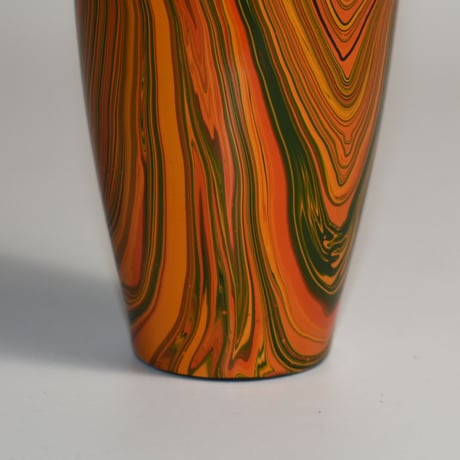USED MARBLE CERAMIC FLOWER VASE