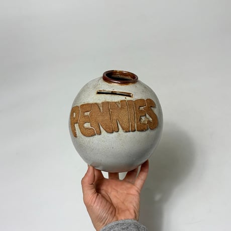 USED “PENNIES” CERAMIC PIGGY BANK