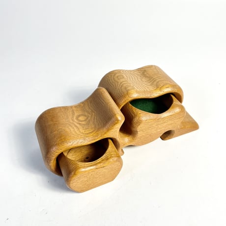 VINTAGE WOODEN CANDLE HOLDER