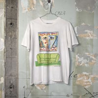 USED 92'S "FRED BABB / GOOD ART WON'T MATCH YOUR SOFA" T-SHIRT