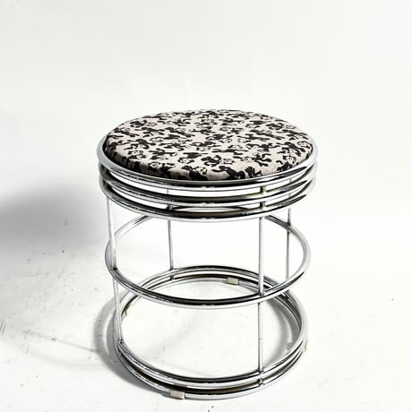 USED FABRIC SEAT IRON STOOL (FELIX)