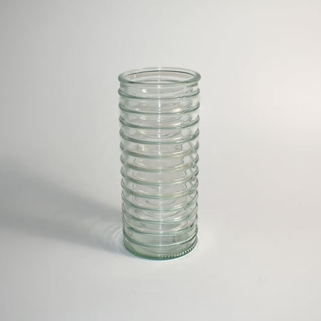 USED "LA MEDITERRANEA" GLASS FLOWER VASE