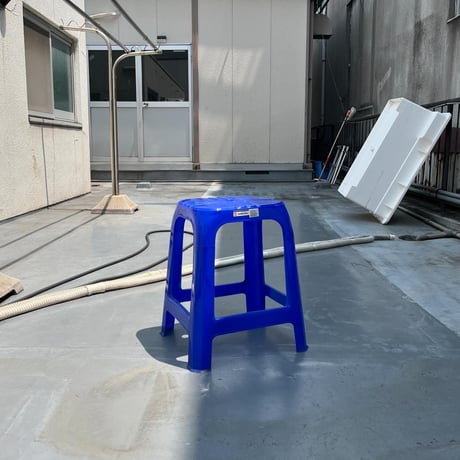 USED "SAHACHAI" PLASTICS STOOL