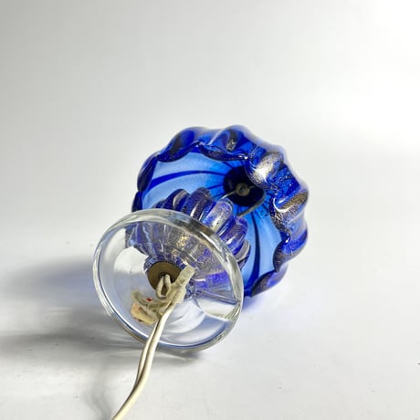 USED GLASS TABLE LAMP