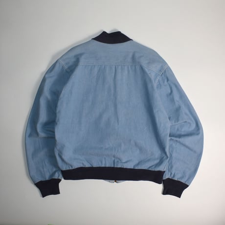 USED CHAMBRAY ZIP UP JACKET