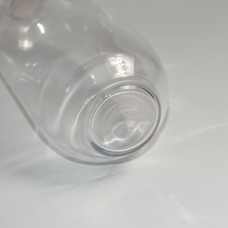 NOS GLASS CORK CAP BOTTLE
