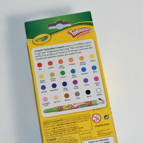 "CRAYOLA" TWISTABLES CRAYONS 24 COLORS