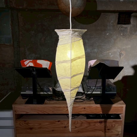 JAPAN USED WASHI SHADE PENDANT LAMP