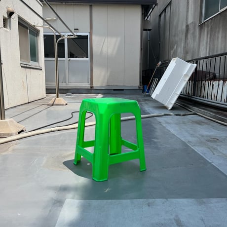 USED "SAHACHAI" PLASTICS STOOL