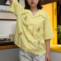 USED 70'S "PEARL OF THE ORIENT" GUAYABERA S/S SHIRT