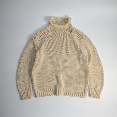 USED "J.CREW" COTTON RIB STITCH KNIT