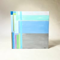 USED ABSTRACT OIL PAINTING