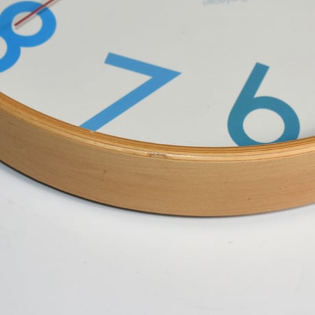 USED WOODEN FRAME WALL CLOCK