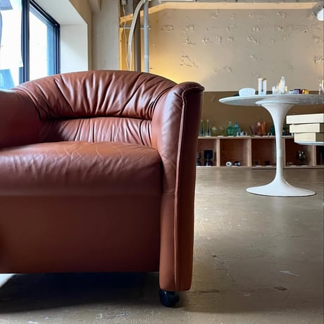 USED VINYL LEATHER CARRY 1P SOFA