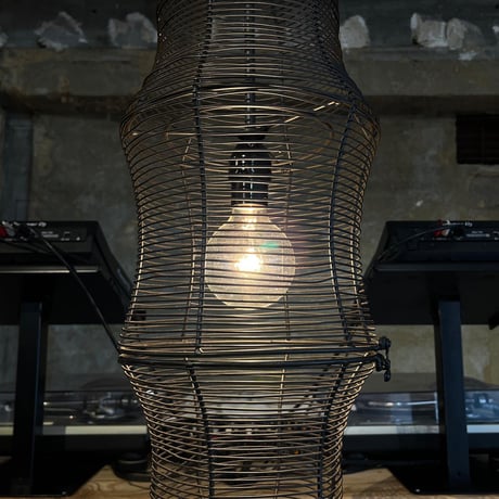 USED METAL FLAME PENDANT LAMP