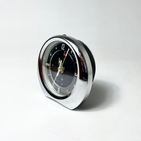 USED METAL FLAME ALARM TABLE CLOCK