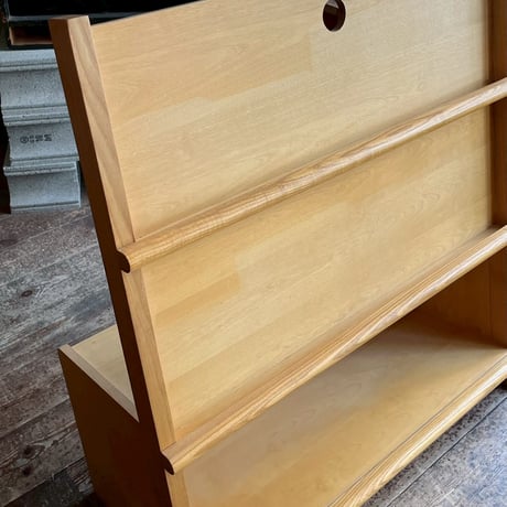 JAPAN USED “ACTUS / EHON” WOODEN MAGAZINE RACK