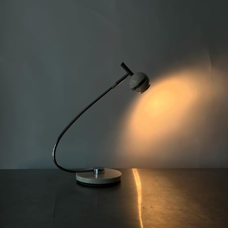 USED CHROME NECK TABLE LAMP