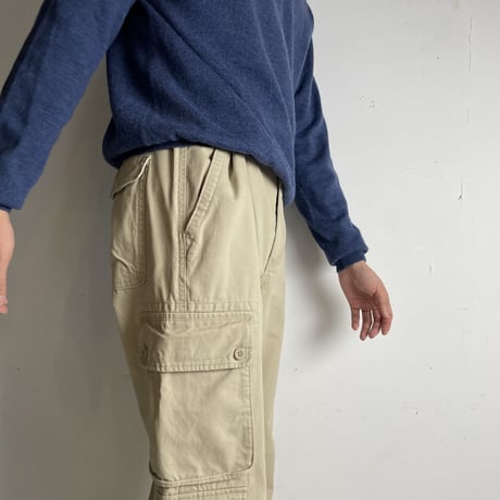 USED "GAP" HERRINGBONE FLARE CARGO PANTS