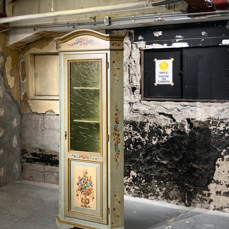 USED WOODEN CORNER CABINET
