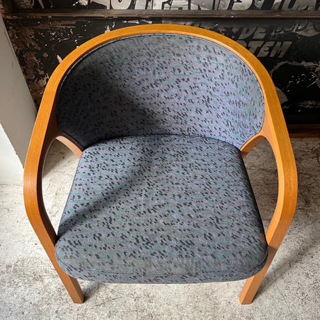 JAPAN USED "TENDO" WOODEN FRAME FABRIC CHAIR
