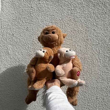USED MONKEY MOM & BABIES PLUSH ANIMATED TOY